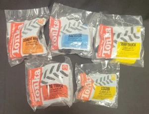 McDonald's 1992 Tonka Complete Set Of 5 Happy Meal Toys Sealed  - Picture 1 of 14