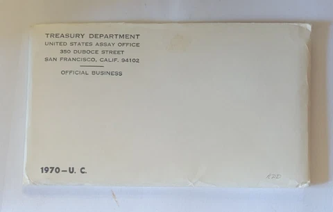 MINT SEALED 1970 US Mint Set, Key Date * ORIGINAL Unopened * Cover