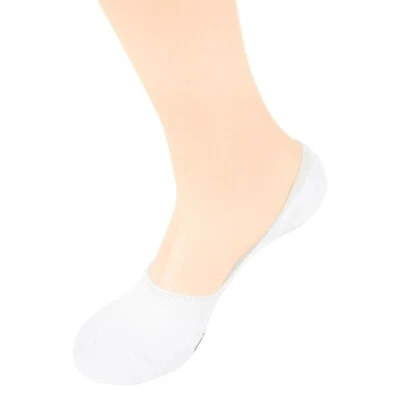 3 pares de calcetín invisible de fibra de bambú de rayón para mujer blanco bambú MN XL Foto 1 de 4