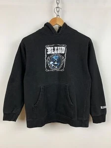 Youth Vintage Blind Skateboard Faded Black Hoodie Size M - Picture 1 of 18
