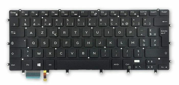 DELL YFNDW XPS 15 9550 9560 9570 7590 Precision 5510 French Keyboard - Image 1 of 1