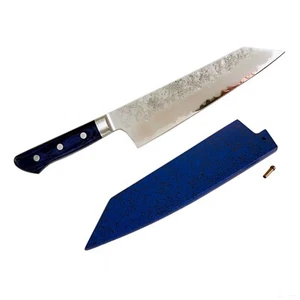 Shogun Aogami 195mm Japanese Nashiji Damascus Kiritsuke Bunka Knife -Saya Option - Bild 1 von 12