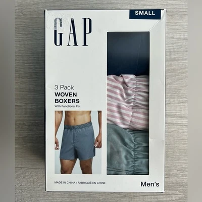 GAP Hombre Multicolor 3-Pk. Boxers de punto de algodón talla pequeña Foto 1 de 4