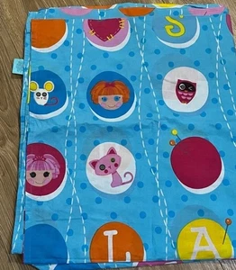 lalaloopsy blue twin sheet flat craft bedding vintage sewing window - Picture 1 of 4