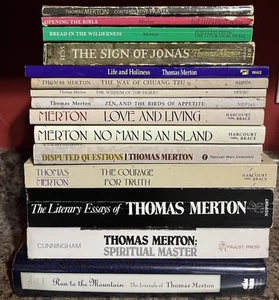 15 Book Lot Thomas Merton Essays Journals Prayer Zen Nonfiction Christianity - Picture 1 of 13