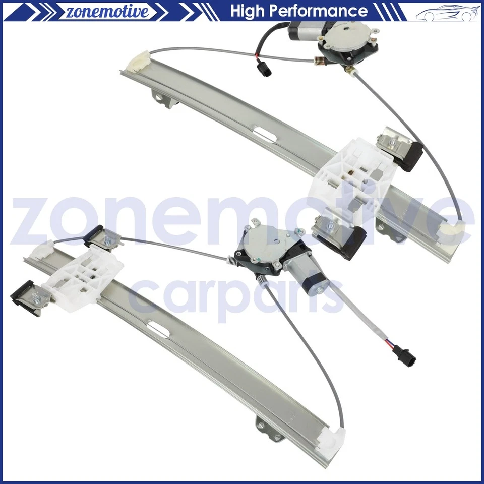 For 2004-2013 2014 Ford F-150 Window Regulators w/ Motor Rear Left & Right Side Foto 1 de 4