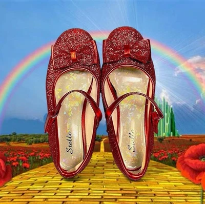 Kids Halloween costume ruby red slippers Wizard of Oz Dorothy cosplay size 3 - Image 1 of 4