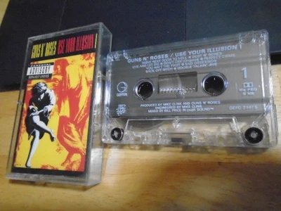 RARE OOP Guns N' Roses CASSETTE TAPE Use Your Illusion BLIND MELON Alice Cooper - Image 1 of 2