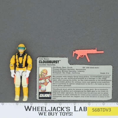 Cloudburst V1 G.I. Joe 100% Complete 1991 Hasbro Vintage Action Figure - Image 1 of 2