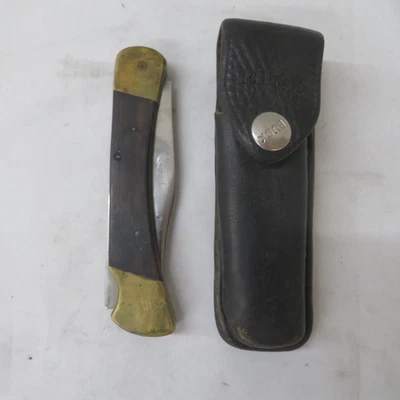 Buck 100 Hunter Third Version 2 Line Inverted 2 Pin Handle Pre 1967 - Image 1 of 4