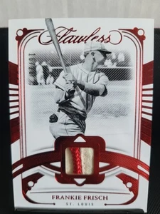 Frankie Frisch 2024 Panini Flawless Ruby Patch #FL-FFR 16/20 St. Louis Cardinals - Picture 1 of 13