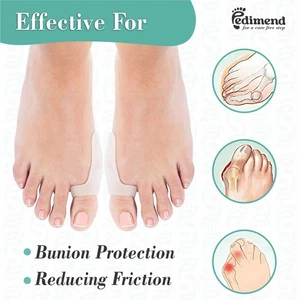 PEDIMEND™ 2X Silicone Big Toe Protective Sleeve to Relieve Pain Caused by Bunion - Picture 1 of 6