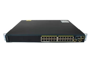 CISCO Catalyst WS-C2960S-24PD-L 24-port GbE PoE+ 370W 2x10G SFP Switch - Afbeelding 1 van 1