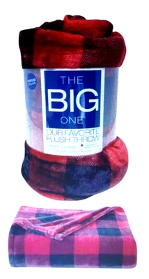 The Big One Xadrez de Búfalo Super Macio Super Macio Lance de Lã 60"x72" Novo - Imagem 1 de 4