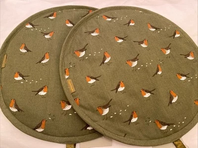 Sophie Allport Robins Circular Hob / Aga Cover Set Of 2 - Image 1 of 4