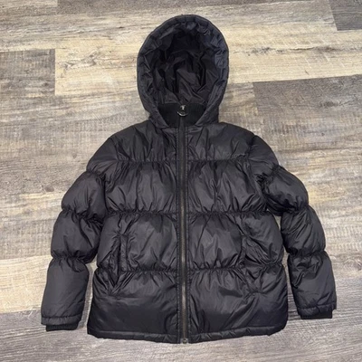 Abrigo acolchado de plumón de pato negro Appaman talla 6 Foto 1 de 4