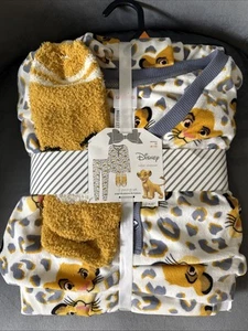 Disney 3 Piece Pj Set Simba Fluffy Ladies Sleepwear Size M 8-10 - Picture 1 of 3