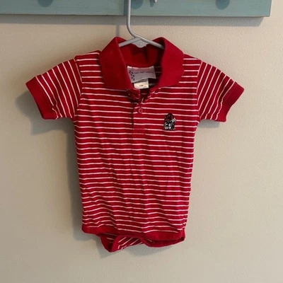 Georgia bulldog Red Striped Baby Polo size 12 months - Image 1 of 4