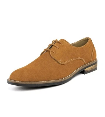 Bruno Marc New York Men's Suede Oxford Dress Shoes URBAN-08 - Tan - 10.5 - Image 1 of 4