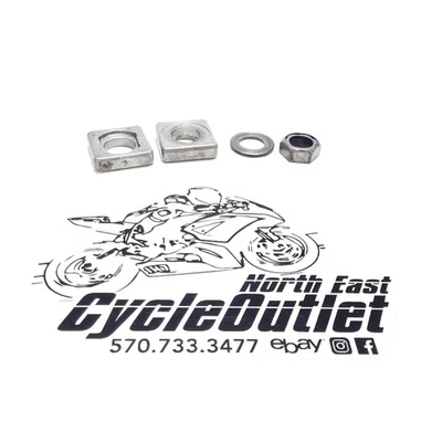 2012 09-14 BMW S1000RR S1000 OEM REAR AXLE CHAIN TENSIONER ADJUSTMENT BLOCKS - Image 1 of 4