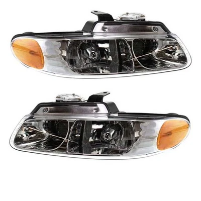 Para Caravana 2000 Faro Cuádruple Faro Faro Delantero Luz Lámpara con Bombilla JUEGO PAR Foto 1 de 4