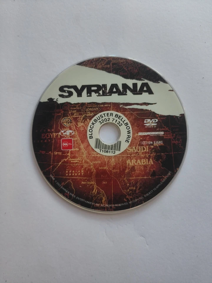 Syriana (DVD, 2005) REGION 4 (A11) DISC ONLY - image 1 of 1