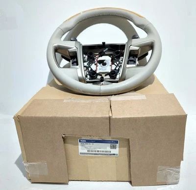 Nuevo volante leñoso de cuero genuino Ford 2010-2012 Lincoln MKT ágata OEM Foto 1 de 4