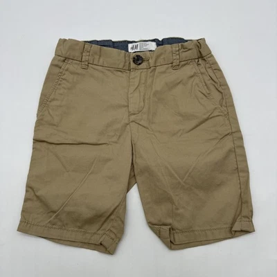 H&M Chino Corto Niños Talla 5T Marrón Bolsillos Sólidos 100% Algodón. #36897 Foto 1 de 4