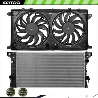 Car Radiator and Cooling Fan Kit For 2018-2019 Ford Expedition Lincoln Navigator — 第 1/4 张图片