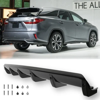 For Lexus RX300 RX350 Rear Lip Diffuser 6 Shark Fins Splitter Spoiler Body Kit - Image 1 of 4