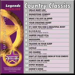 LEGENDS KARAOKE CDG BASSLINE VOL 33 COUNTRY CLASSICS WILLIE NELSON,GLEN CAMPBELL - Picture 1 of 2