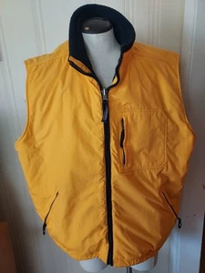 Sonoma Sport Outdoor Weste Herren Gr. XXL Full Zip gelb blau wendbar gefüttert - Bild 1 von 13