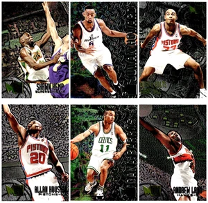 Fleer Metal 6 Card Lot 1995-96 and '96-97. Grant Hill, Kemp, Howard, etc . (NM) - Picture 1 of 14