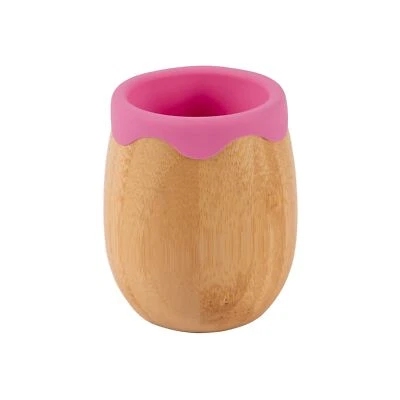 1x Tiny Dining Pink 130ml Bamboo Baby Toddler Sippy Cup BPA Free Drinking - image 1 of 4