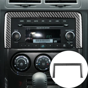 For Dodge Challenger 2008-2014 Carbon Fiber Center Console GPS Navigation Cover - Picture 1 of 11