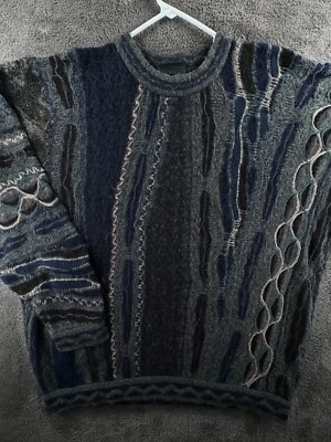 COOGI Australia Authentic Men Knit Sweater 2X Big Mohair Linen Cotton Blend - Image 1 of 4