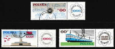 A set of 3 stamps TECH CONGRESS issue 1966 - Image 1 of 2