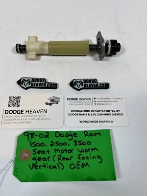 Dodge Ram 1500-3500 1998-2002 OEM asiento vertical motor engranaje helicoidal (orientación trasera) Foto 1 de 4