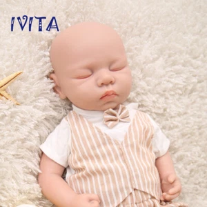 18'' Full Body Silicone Reborn Doll Lifelike Rebirth Baby Boy Xmas Gift OOAK Toy - Picture 1 of 10