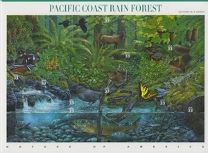 2000 Nature of America Sc 3378 Pacific Rain Forest  #2 in series - Picture 1 of 1