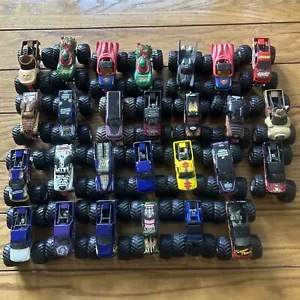Hot Wheels Monster Jam Trucks Lot Of 27 1/64 Scale Please Read - Picture 1 of 10