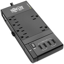 Tripp Lite(R) Tlp66Usbr 6-Outlet Surge Protector with 4 Usb Ports, 6ft Cord