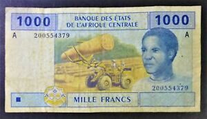 CENTRAL AFRICA 1000 FRANCS - BANQUE DES ETATS DE L'AFRIQUE CENTRALE Banknote