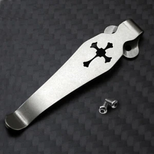 Clip posteriore in lega di titanio clip tascabile per coltello pieghevole Benchmade 551 Griptilian - Foto 1 di 7