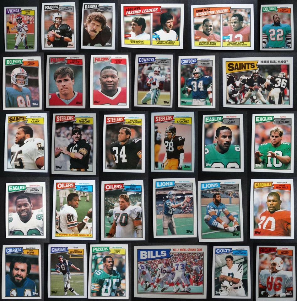 1987 Topps Football Cards Complete Your Set You U Pick 201-396 1000 Yard Club - Image 1 of 1