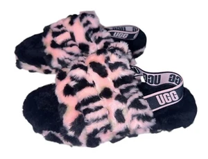 UGG PINK FLUFF YEAH ANAMALIA WOMEN’S SHOES SLIPPERS US 6 ~ WORN ONCE INSIDE? - Picture 1 of 4