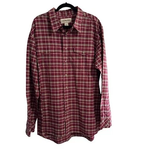 Cody James Western Langarm Hemd Perlen Druckknopfleiste rot kariert Herren 2XLT - Bild 1 von 5