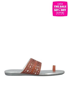 RRP€215 HOGAN Leather Toe Strap Sandals US5.5 UK2.5 EU35.5 Flat Made in Italy - Imagen 1 de 7