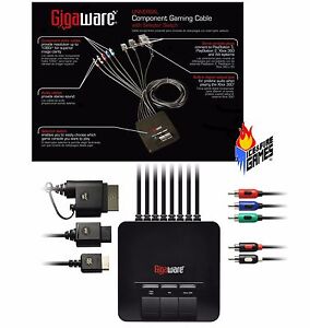 New Gigaware Component HD AV Cable w/ switch for Xbox 360, Wii, PS2 & PS3