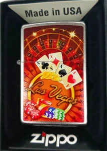 Sharp Las Vegas Roulette Gambling Zippo Lighter Lifetime Warranty - Picture 1 of 1